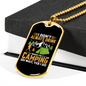 Camper Necklace Camping Oh Wait Necklace Stainless Steel or 18k Gold Dog Tag 24" Chain-Express Your Love Gifts