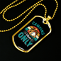Camper Necklace Camping Only Blue Necklace Stainless Steel or 18k Gold Dog Tag 24" Chain-Express Your Love Gifts