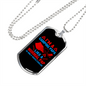 Camper Necklace Camping Papa Necklace Stainless Steel or 18k Gold Dog Tag 24" Chain-Express Your Love Gifts