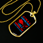 Camper Necklace Camping Papa Necklace Stainless Steel or 18k Gold Dog Tag 24" Chain-Express Your Love Gifts
