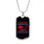 Camper Necklace Camping Papa Necklace Stainless Steel or 18k Gold Dog Tag 24" Chain-Express Your Love Gifts