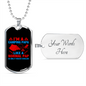 Camper Necklace Camping Papa Necklace Stainless Steel or 18k Gold Dog Tag 24" Chain-Express Your Love Gifts