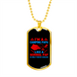 Camper Necklace Camping Papa Necklace Stainless Steel or 18k Gold Dog Tag 24" Chain-Express Your Love Gifts