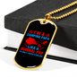 Camper Necklace Camping Papa Necklace Stainless Steel or 18k Gold Dog Tag 24" Chain-Express Your Love Gifts
