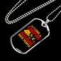 Camper Necklace Camping People Necklace Stainless Steel or 18k Gold Dog Tag 24" Chain-Express Your Love Gifts