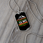 Camper Necklace Camping Theraphy Necklace Stainless Steel or 18k Gold Dog Tag 24" Chain-Express Your Love Gifts