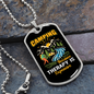 Camper Necklace Camping Therapy Is Necklace Stainless Steel or 18k Gold Dog Tag 24" Chain-Express Your Love Gifts