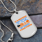 Camper Necklace Camping Together With Friends Necklace Stainless Steel or 18k Gold Dog Tag 24" Chain-Express Your Love Gifts
