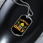 Camper Necklace Camping Vibes Only Orange Necklace Stainless Steel or 18k Gold Dog Tag 24" Chain-Express Your Love Gifts