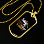 Camper Necklace Camping Vibes Only White Necklace Stainless Steel or 18k Gold Dog Tag 24" Chain-Express Your Love Gifts
