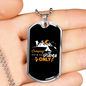 Camper Necklace Camping Vibes Only White Necklace Stainless Steel or 18k Gold Dog Tag 24" Chain-Express Your Love Gifts