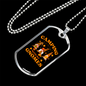 Camper Necklace Camping With Gnomes Necklace Stainless Steel or 18k Gold Dog Tag 24" Chain-Express Your Love Gifts