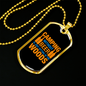 Camper Necklace Camping Without Beer Necklace Stainless Steel or 18k Gold Dog Tag 24" Chain-Express Your Love Gifts