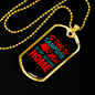 Camper Necklace Campsite is Second Home Necklace Stainless Steel or 18k Gold Dog Tag 24" Chain-Express Your Love Gifts