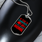 Camper Necklace Campsite is Second Home Necklace Stainless Steel or 18k Gold Dog Tag 24" Chain-Express Your Love Gifts