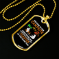 Camper Necklace Campsite Toasted White Necklace Stainless Steel or 18k Gold Dog Tag 24" Chain-Express Your Love Gifts