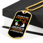 Camper Necklace Campsite Toasted White Necklace Stainless Steel or 18k Gold Dog Tag 24" Chain-Express Your Love Gifts