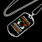 Camper Necklace Campsite Toasted White Necklace Stainless Steel or 18k Gold Dog Tag 24" Chain-Express Your Love Gifts