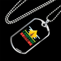 Camper Necklace Capmpfire Cutie Yellow Tent Necklace Stainless Steel or 18k Gold Dog Tag 24" Chain-Express Your Love Gifts