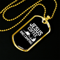 Camper Necklace Coffee And Camping Necklace Stainless Steel or 18k Gold Dog Tag 24" Chain-Express Your Love Gifts