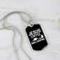 Camper Necklace Coffee And Camping Necklace Stainless Steel or 18k Gold Dog Tag 24" Chain-Express Your Love Gifts