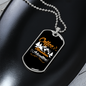 Camper Necklace Coffee Mountain Adventures White Necklace Stainless Steel or 18k Gold Dog Tag 24" Chain-Express Your Love Gifts