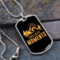 Camper Necklace Collect Moments Hiking Necklace Stainless Steel or 18k Gold Dog Tag 24" Chain-Express Your Love Gifts