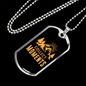 Camper Necklace Collect Moments Hiking Necklace Stainless Steel or 18k Gold Dog Tag 24" Chain-Express Your Love Gifts