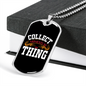 Camper Necklace Collect Moments Necklace Stainless Steel or 18k Gold Dog Tag 24" Chain-Express Your Love Gifts