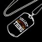 Camper Necklace Collect Moments Necklace Stainless Steel or 18k Gold Dog Tag 24" Chain-Express Your Love Gifts
