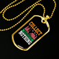 Camper Necklace Collect Moments Nothing Necklace Stainless Steel or 18k Gold Dog Tag 24" Chain-Express Your Love Gifts