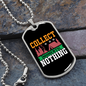Camper Necklace Collect Moments Nothing Necklace Stainless Steel or 18k Gold Dog Tag 24" Chain-Express Your Love Gifts