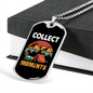 Camper Necklace Collect Moments White Necklace Stainless Steel or 18k Gold Dog Tag 24" Chain-Express Your Love Gifts