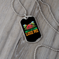 Camper Necklace Come Get Lose Me Red Tent Necklace Stainless Steel or 18k Gold Dog Tag 24" Chain-Express Your Love Gifts