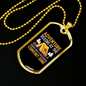 Camper Necklace Comfort Zone Begins Necklace Stainless Steel or 18k Gold Dog Tag 24" Chain-Express Your Love Gifts