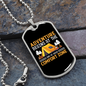 Camper Necklace Comfort Zone Begins Necklace Stainless Steel or 18k Gold Dog Tag 24" Chain-Express Your Love Gifts