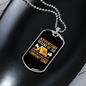 Camper Necklace Comfort Zone Begins Necklace Stainless Steel or 18k Gold Dog Tag 24" Chain-Express Your Love Gifts