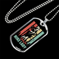 Camper Necklace Crazy Hike Lady Necklace Stainless Steel or 18k Gold Dog Tag 24" Chain-Express Your Love Gifts