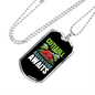 Camper Necklace Cutiabll Adventure Awaits Red Tent Necklace Stainless Steel or 18k Gold Dog Tag 24" Chain-Express Your Love Gifts