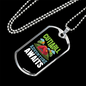 Camper Necklace Cutiabll Adventure Awaits Red Tent Necklace Stainless Steel or 18k Gold Dog Tag 24" Chain-Express Your Love Gifts
