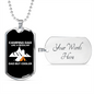 Camper Necklace Dad But Cooler White Necklace Stainless Steel or 18k Gold Dog Tag 24" Chain-Express Your Love Gifts