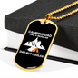 Camper Necklace Dad But Cooler White Necklace Stainless Steel or 18k Gold Dog Tag 24" Chain-Express Your Love Gifts