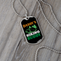 Camper Necklace Daddy's Camping Buddy Necklace Stainless Steel or 18k Gold Dog Tag 24" Chain-Express Your Love Gifts