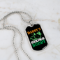 Camper Necklace Daddy's Camping Buddy Necklace Stainless Steel or 18k Gold Dog Tag 24" Chain-Express Your Love Gifts
