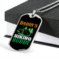 Camper Necklace Daddy's Camping Buddy Necklace Stainless Steel or 18k Gold Dog Tag 24" Chain-Express Your Love Gifts