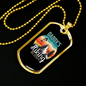 Camper Necklace Daddy's Hiking Buddy Necklace Stainless Steel or 18k Gold Dog Tag 24" Chain-Express Your Love Gifts