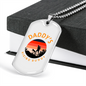 Camper Necklace Daddy's Hiking Buddy Necklace Stainless Steel or 18k Gold Dog Tag 24" Chain-Express Your Love Gifts