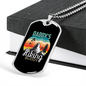 Camper Necklace Daddy's Hiking Buddy Necklace Stainless Steel or 18k Gold Dog Tag 24" Chain-Express Your Love Gifts