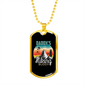 Camper Necklace Daddy's Hiking Buddy Necklace Stainless Steel or 18k Gold Dog Tag 24" Chain-Express Your Love Gifts