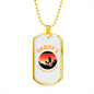 Camper Necklace Daddy's Hiking Buddy Necklace Stainless Steel or 18k Gold Dog Tag 24" Chain-Express Your Love Gifts